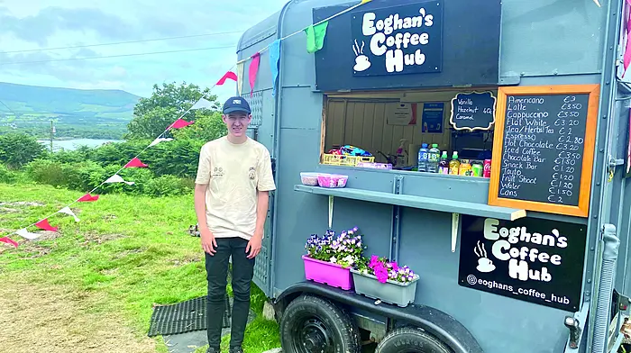 Eoghan’s café is at the hub of the action on Bere island Image