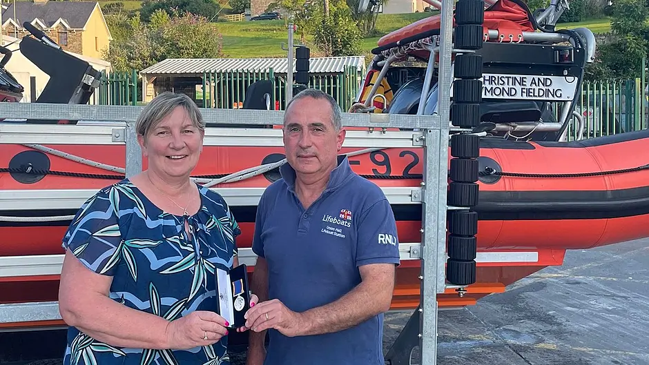 Mary Rose honoured for her work with the RNLI Image
