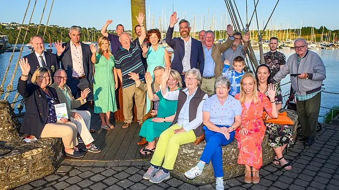 Christopher O’Sullivan TD officially opened the Kinsale Regatta Festival at a reception in Actons Hotel on Thursday 25th July. Pictured with Christopher are Regatta Committee members, local representatives, Kinsale Lions members and emergency services personnel.  Picture. John AllenKinsale Regatta Festival 2024Tuesday 1st August to Friday 11th August Christopher O’Sullivan TD officially opened the Kinsale  Regatta Festival at a reception in Actons Hotel on Thursday 25th July.  Deputy O’Sullivan said it was an honour to be there as his family is deeply rooted in the event. His mother Paddi is a Kinsale woman, his aunt Nodlag O’Connell has been Treasurer of the festival for 50 years, and Christopher proudly showed a photograph of his grandfather, Dónal O’Connell, taking part in the pillow fight competition at the 1948 Kinsale Regatta.  Deputy O’Sullivan said: “I’m very proud of this deep connection to Kinsale and to the Regatta. Kinsale is one of the most vibrant, colourful and beautiful towns in Ireland. I’ve often described it as the Monte Carl of Ireland. Its connection to the sea remains strong, which is why the regatta remains so important. Thank you to the Regatta Committee for giving me this great honour.”  As he unveiled a programme packed with fun events on land and sea, Festival Chairman Frank O’Brien, said the Kinsale Regatta is the oldest event of its kind in Ireland.  First established 226 years ago, and originally the preserve of the aristocracy, it was taken over by the people of Kinsale in 1923 and has been run by them ever since.  He also thanked the local business community for their unstinting support, which allows the majority of events to be offered free of charge to the public.  Highlights this year include the debut performance of Honey, Kinsale’s newest rock band, on the Plaza at 6pm on Friday 2nd.  Kinsale Regatta gave Lyra and the Love Buzz their first gigs, so the bar is set high. Over 600 runners are expected for the Regatta 5 Mile Road Race, also on Friday.  Saturday 3rd sees swimming races at the Dock, kayaking and rowing, the Kinsale Harbour Open Day with representatives of all the leading maritime organisations, and music on the Plaza with Michael Ahern and Rosaleen.  New this year, Kinsale AFC will host a 7-a-side tournament on Saturday afternoon.  The undisputed family favourite on Sunday 4th is the Children’s Fancy Dress Parade led by the Blarney Brass Band, followed by a kid’s disco on the Plaza.  All classes of sailing races will take place in the harbour, there’s entertainment from Ballinspittle Comhaltas and a Spectacular Fireworks Display at 10.15pm.  The Water Carnival on Bank Holiday Monday 5th at 3.30pm features the hugely popular Greasy Pole and Pillow Fights, children’s games and competitions on the pier, and a performance by the Irish Weavers in the evening.  Friends old and new are invited to a reception on Tuesday 6th in the Temperance Hall.  Boules competitions for adults and children and GAA skills and games will also draw the crowds throughout the week.  For the full programme of events and latest news please follow on Facebook.