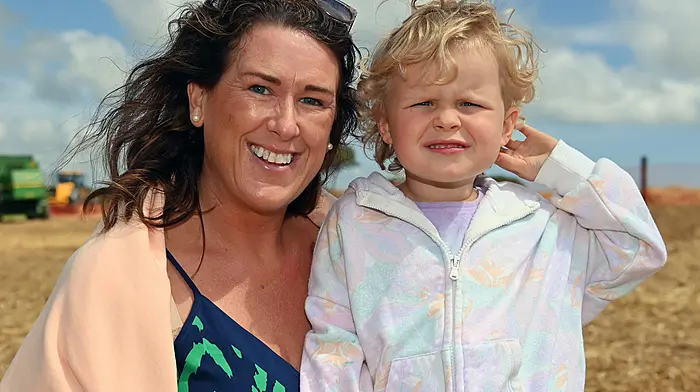 Ann Cahalane from Clonakilty and her daughter Neela at the West Cork vintage and threshing day held in Kilavarrig, Timoleague last Sunday.   (Photo: Martin Walsh)