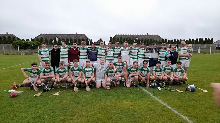 The Valley Rovers team who defeated Belgooly on July 19th to win the junior A hurling league.