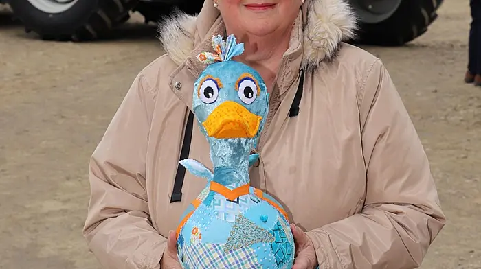 Evelyn Draper promoting the crafts which will be on display at the De Courcey vintage harvest day which will be held on bank holiday Monday.