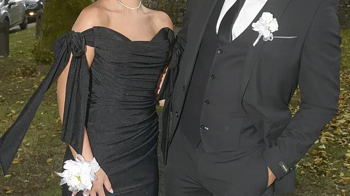 Morgan Thomson and Ricky Shanahan at the Hamilton High School grads.  (Photo: Denis Boyle)