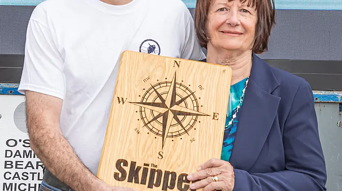 Noel O’Sullivan, fisherman of the year, with his mum Margaret O’Sullivan.  (Photo: Anne Marie Cronin)