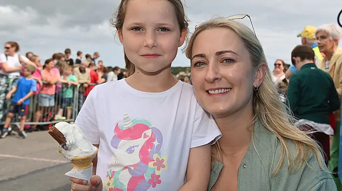 Aisling and Lucy Finn enjoying the Courtmacshery Regatta last weekend.  (Photo: Martin Walsh)