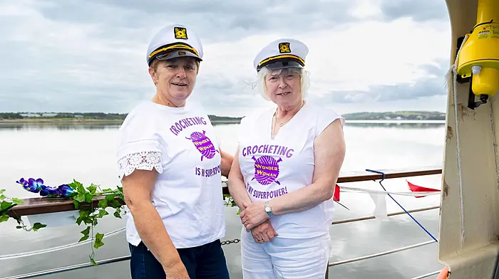 Breeda Lane, Tower and Margaret Daly, Ballyvolane on Cork Harbour Cruises celebrating the recent launch of Cork Cancer Care Centre's rebranding to Iris House Cork Cancer Support. (Photo: Alison Miles)