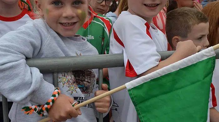 Eve Buckley, Castlehaven and Leah Ryan, Skibbereen at the special homecoming parade for the Olympians. (Photo; Anne Minihane)