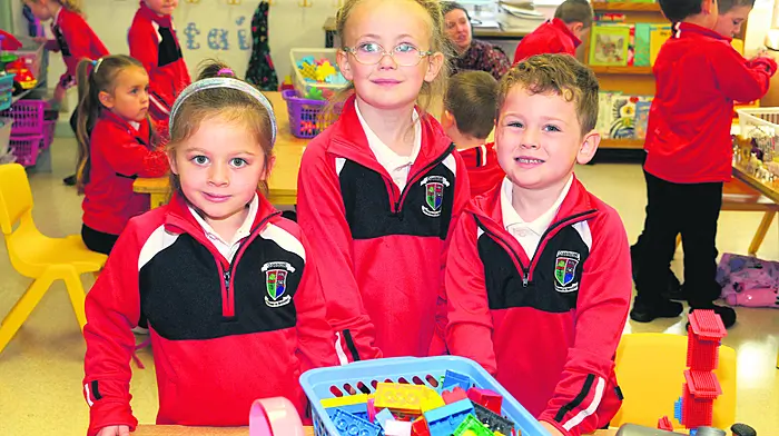 At Gaelscoil Dhroichead na Banndan were Fiadh Ní Dhonnabhaín, Sienna Guemar and Luke Ó Cróinin. (Photo: Denis Boyle)