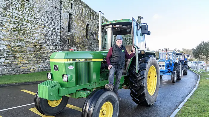 Pat O’Driscoll from Courtmacsherry
at the Kilbrittain tractor run. (Photo: David Patterson)