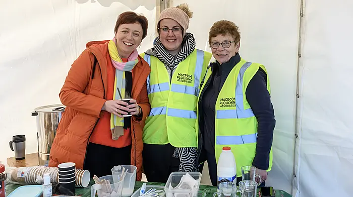Carmel Lehane from Clondrohid with Ellen Delaney from Ballinagree and Brid Kelleher from Clondrohid were serving refreshments at the match.