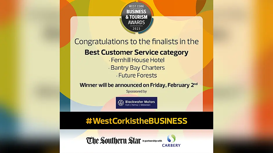 Meet the Best Customer Service finalists – West Cork Business & Tourism Awards Image