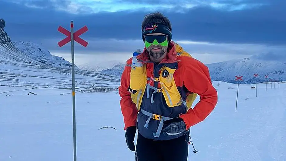 Marathon runner Alex goes above and beyond in Arctic Image