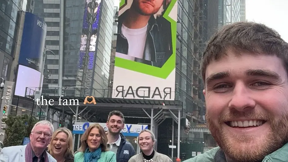 Ballineen songwriter lights up New York on Times Square billboard Image