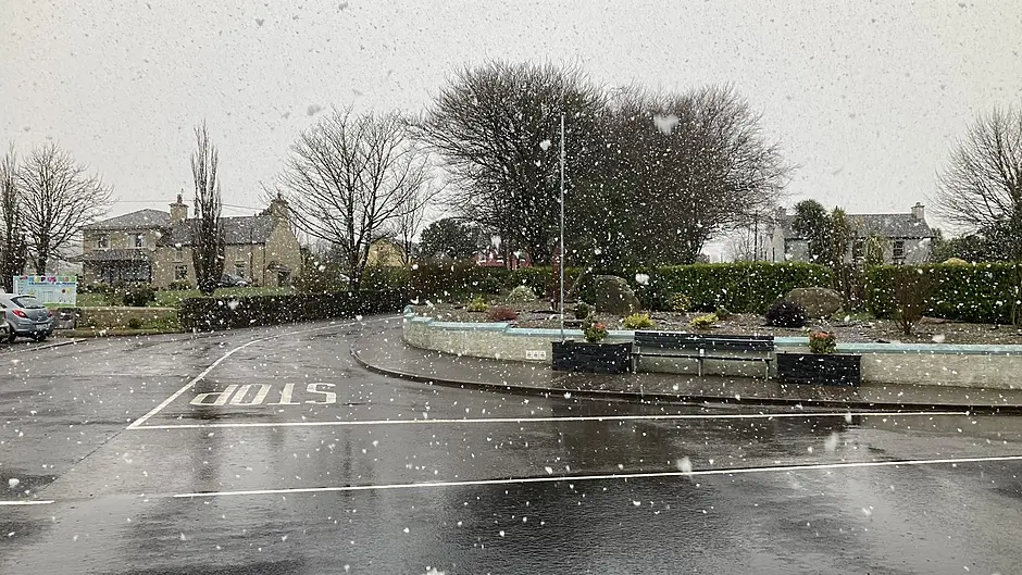 Weather warning for Cork as snow falls in March Image