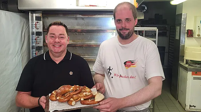Taking part in the TV series Neven's Coastal Food Trails, which aired this week, were Neven with Bjoern Meyer of the Baking Emporium in Clonakilty.