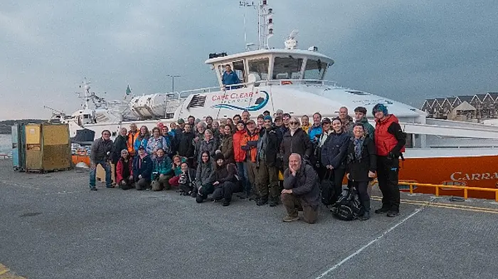The group of whale watchers at Baltimore pier. (Photo: Marcin Benasiak)