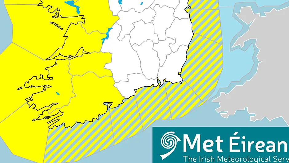Yellow weather warning issued for West Cork Image