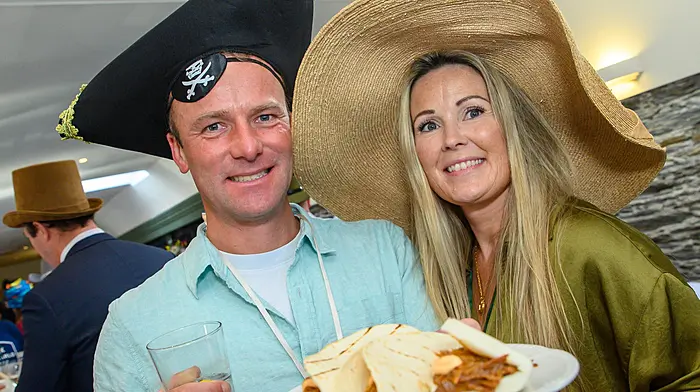 Sean and Aoife Murphy from Kinsale enjoying the Mad Hatters Taste of Kinsale during the recent 46th Kinsale Gourmet Festival.  (Photo: John Allen)