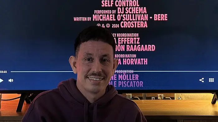 Local musician Michael O’Sullivan’s song Self Control has been featured in a twelve part series on German television.