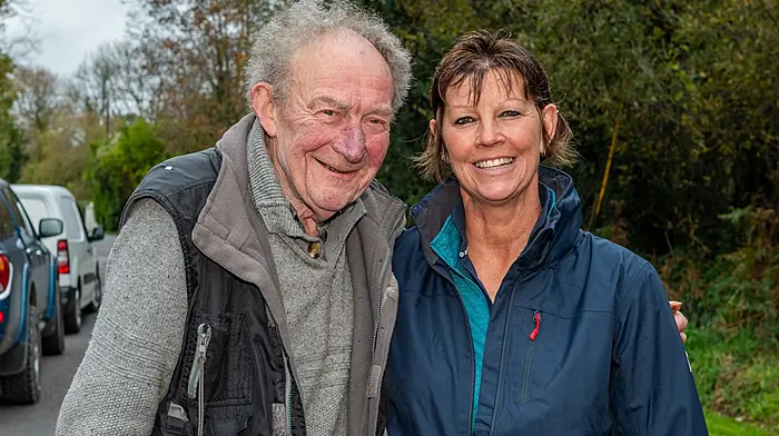 Dave Shannon and Deb Linch, both from Durrus, enjoying West Cork Cheval’s first charity event of the season. The cheval ran from Durrus to Ahakista and back and over 20 horses registered for the ride. All proceeds were in aid of the West Cork Jesters.  (Photo: Andy Gibson)