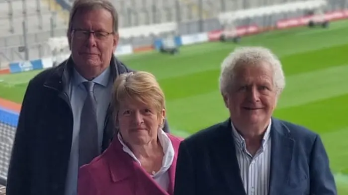 John Hayes, Catherine O'Sullivan and Michael Walsh represented Rosscarbery Tidy Towns at the annual SuperValu Tidy Towns awards ceremony in Croke Park last Friday.