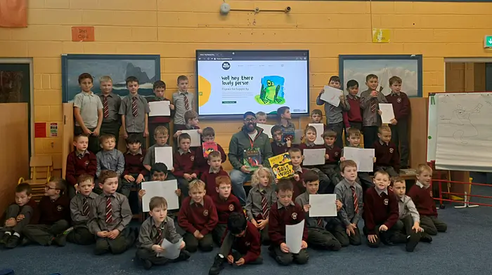 Local author inspires young minds at St Patrick’s BNS Image