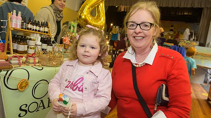 Pippa Walley and her grandmother Nora Walley from Kinsale at the Ballinspittle Winter Fair this weekend. (Photo: John Allen)