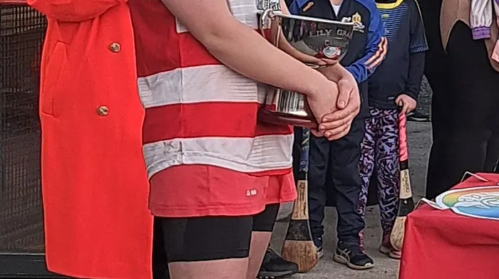 Isobel Lordan, captain of Courcey Rovers camogie team, following the presentation of the Lily Grant cup at Castle Road, after a thrilling game where the team defeated St Finbarr’s.