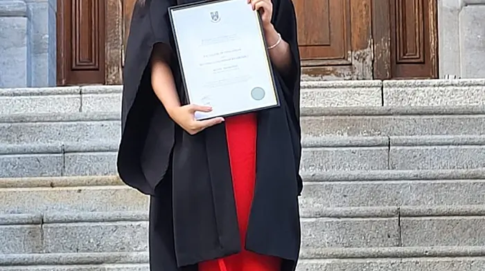 Katie Desmond recently graduated with a degree from Mary Immaculate College in Limerick.