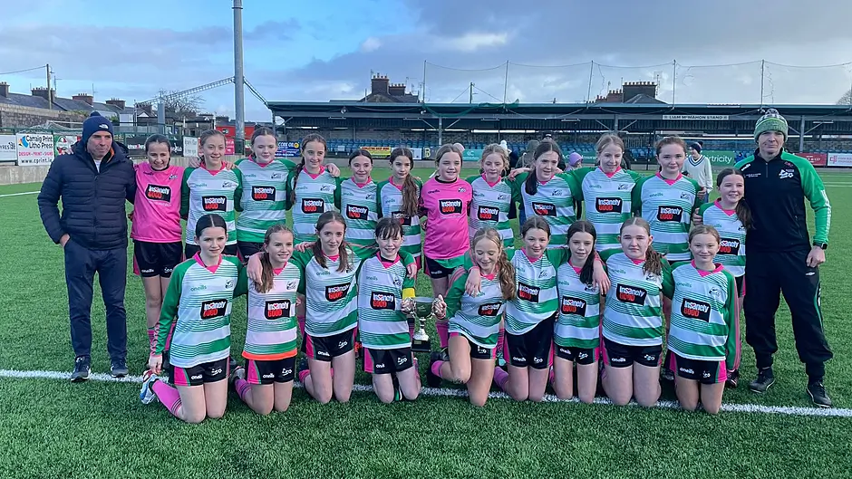 Rachel O’Leary’s hat-trick fires Dunmanway Town U13 girls to the double Image