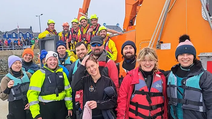 Castletownbere RNLI members were all set for their Open Day on August 4th when just five minutes before the event was due to start their pagers went off for a real-life call involving a rib with mechanical difficulties and 13 people on board. All were brought back to safety in Castletownbere with the stricken vessel in tow.