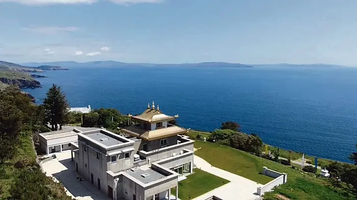 A new temple at Dzogchen Beara at the tip of the Beara Peninsula opened its doors to the public for the first time on July 17th.