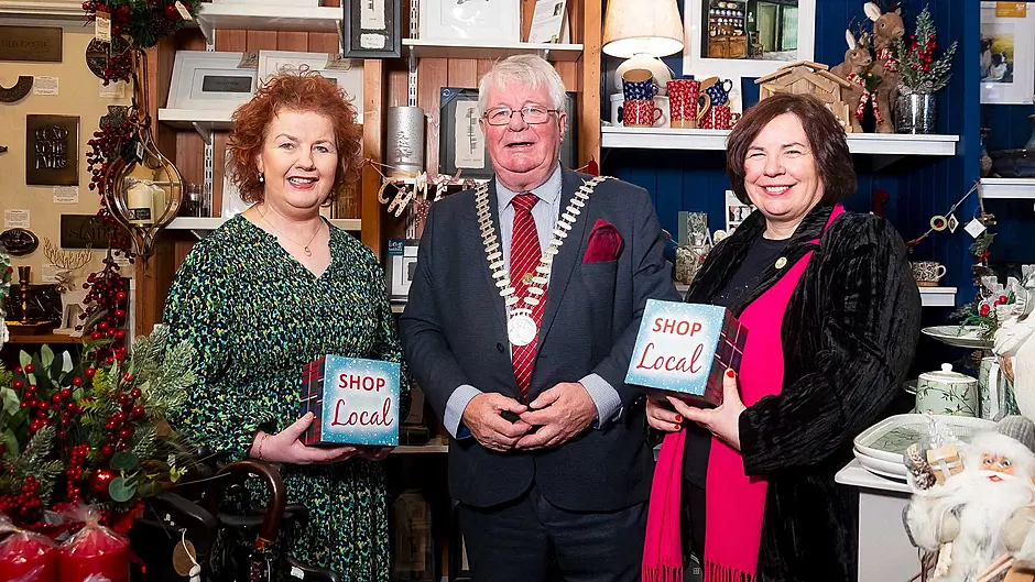 Shoppers are urged to think of local firms this Christmas Image