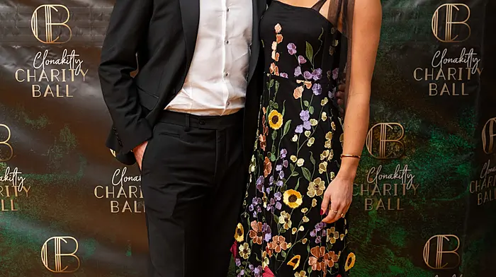 NO REPRO FEE Pictured at the annual Clonakilty Charity Ball held at Fernhill House Hotel to raise money for the children of Clonakilty on Saturday 23rd November 2024 were Aidan Pendlebury & Roisin Lynch.Photography by Emma Jervis