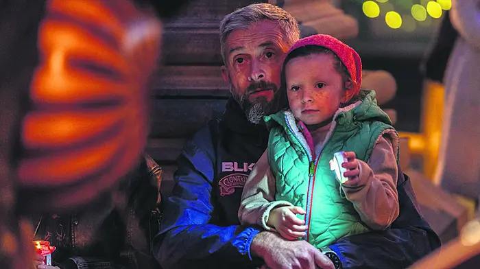 Kevin and Emee O’Donovan from Clonakilty at a candlelit vigil for the ongoing war in Gaza, in January organised by the ‘Clonakilty for Gaza’ group. (Photo: Andy Gibson)