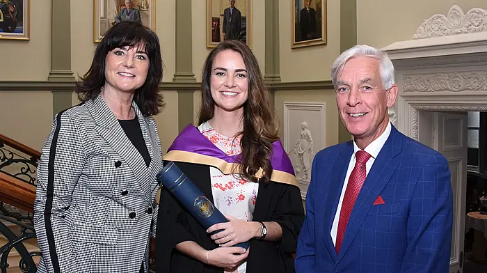Tara O’Sullivan became a member of the Royal College of Physicians of Ireland (MRCPI) at a special ceremony at No 6 Kildare Street, Dublin. Dr Tara with Aine O’Sullivan (Clonakilty) and Colm O’Sullivan (Killarney).