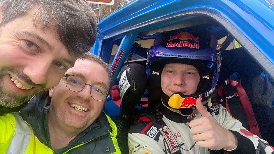 How a local trio rescued World Rally champion Kalle Rovanpera at Killarney Historic Rally Image