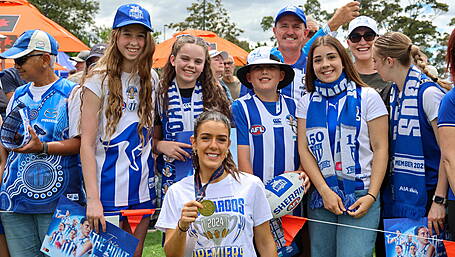 Wizard of Oz Erika hits new heights with North Melbourne Kangaroos Image
