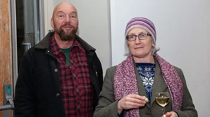 Award winner Matt Mills from Goleen Harbour, and Durrus native Caroline Crowley, The Environmental Forum, at the Environmental Forum Awards at St Peter's in Cork city recently.    (Photo: Diane Cusack)