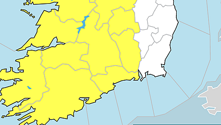 Yellow Weather Warning Issued For West Cork Image