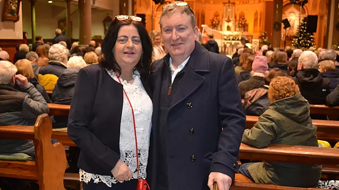 Jenny and Pat Farragher at the concert.