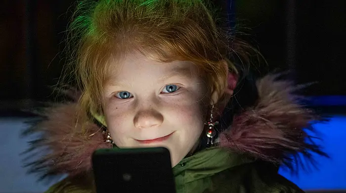 Hazel O'Donovan from Leap enjoying the village’s annual Lights Up parade which was held last Saturday. (Photo: Andy Gibson)