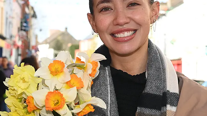 Geri Ho, Bandon supporting Daffodil Day in Clonakilty.  Photo: Martin Walsh.