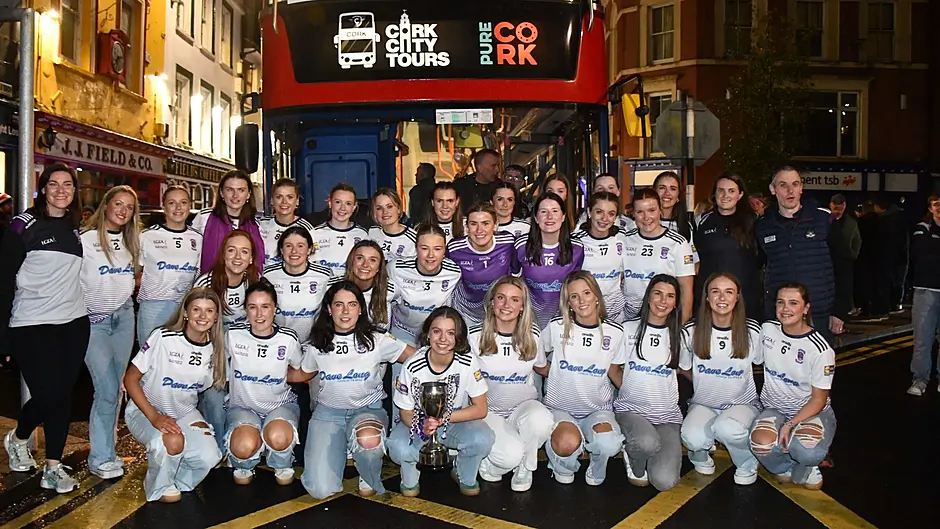 The newly-crowned All-Ireland champions Skibbereen Community School were delighted to be back in town. 
(Photo: Anne Minihane)