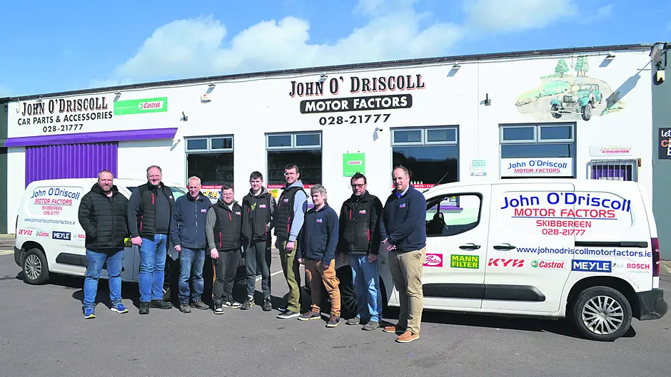 John O'Driscoll Motor Factors Ltd celebrating 40 years in business Image