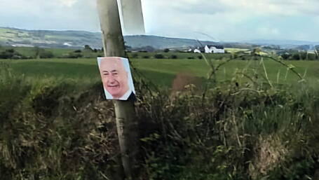 Election poster ‘bandit’ strikes one year on from elections Image