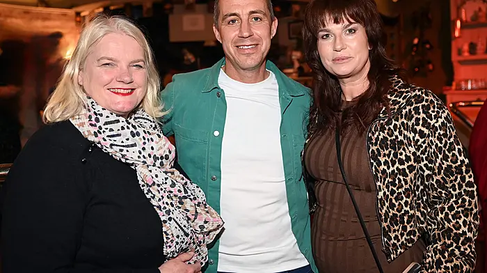 Kim McNamara, John and Siobhán O'Regan, all from Clonakilty at the Clonakilty Mayoral Council Hall of Fame Award presentation in O'Donovan's Hotel. (Photo: Martin Walsh)
