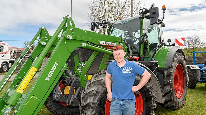 Cian O'Donovan (Bandon) drove a brand new Fendt 718 Power+ supplied by Atkins Farm & Garden Machinery Cork earlier in the week to new owner Charles Chambers Agri Hire (Dunmanway) at the Ballinacarriga tractor, truck and car run. Proceeds of the run will go to Cancer Connect, Ballinacarriga National School and Randal Og GAA Club. 
Picture: David Patterson, Tractor Run – Cork