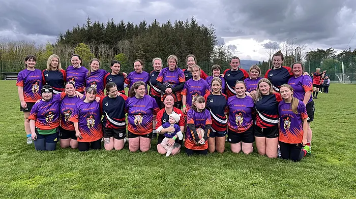 At the Rising Tide Festival, the West Cork Jesters’ ladies rugby team played alongside the Ballincollig Trailblazers against the Bantry Bay ladies in a practice match in preparation for the upcoming IMART Mixed Ability Rugby World Cup which will take place in Pamplona in June.