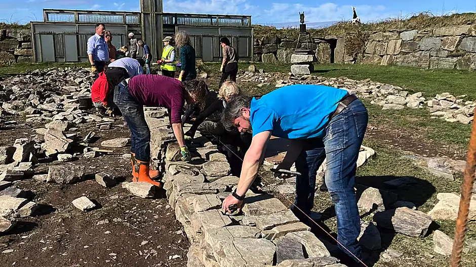 WATCH: West Cork locals continuing the tradition of building dry stone walls Image